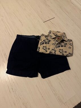 H&M Navy Chino Shorts